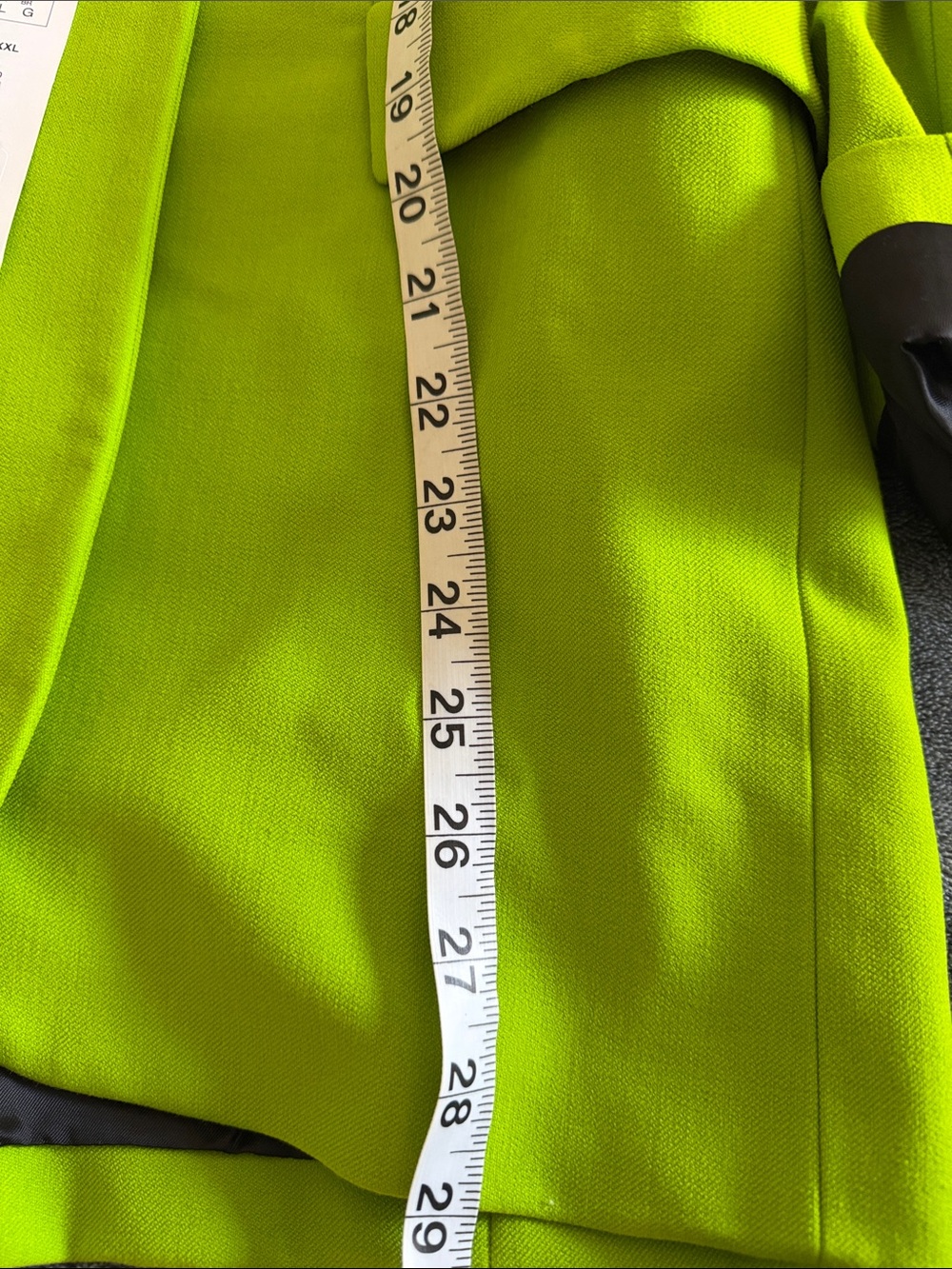 Zara Lime Green Single-Button Oversized Blazer - Picture 10 of 11